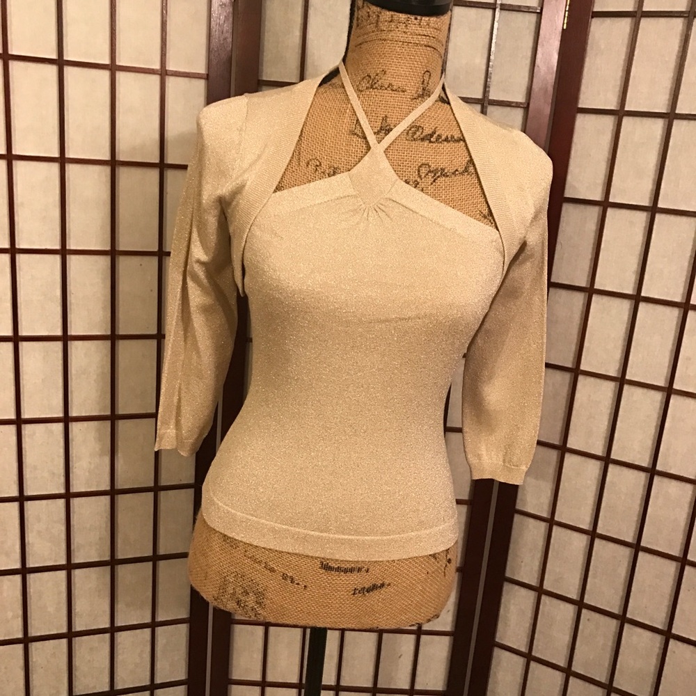 Gold Short Tunic/Cardigan